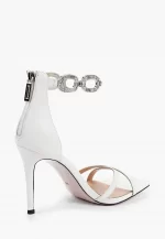 Sandale dama elegante , piele naturala,  accesoriu pe picior - imagine 3