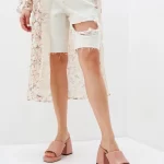 Saboti dama eleganti , piele naturala , bej