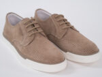 Pantofi sport barbati , piele intoarsa, bej