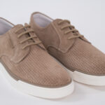 Pantofi sport barbati , piele intoarsa, bej