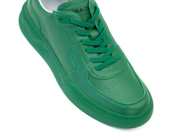 Pantofi barbati sport, piele naturala , verzi - imagine 2