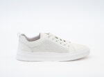 Pantofi barbati sport, piele naturala , albi - imagine 4