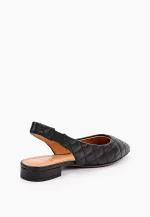 Balerini dama eleganti, piele naturala , negrii - imagine 2