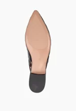Balerini dama eleganti, piele naturala , negrii - imagine 4