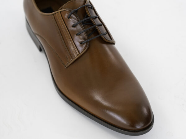 Pantofi eleganti barbati , piele naturala ,maro - imagine 2