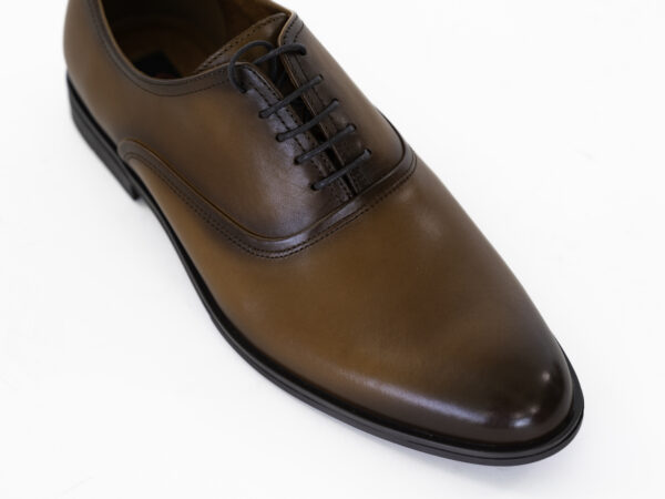 Pantofi eleganti barbati , piele naturala ,maro - imagine 2