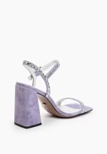 Sandale dama elegante , piele intoarsa - imagine 2