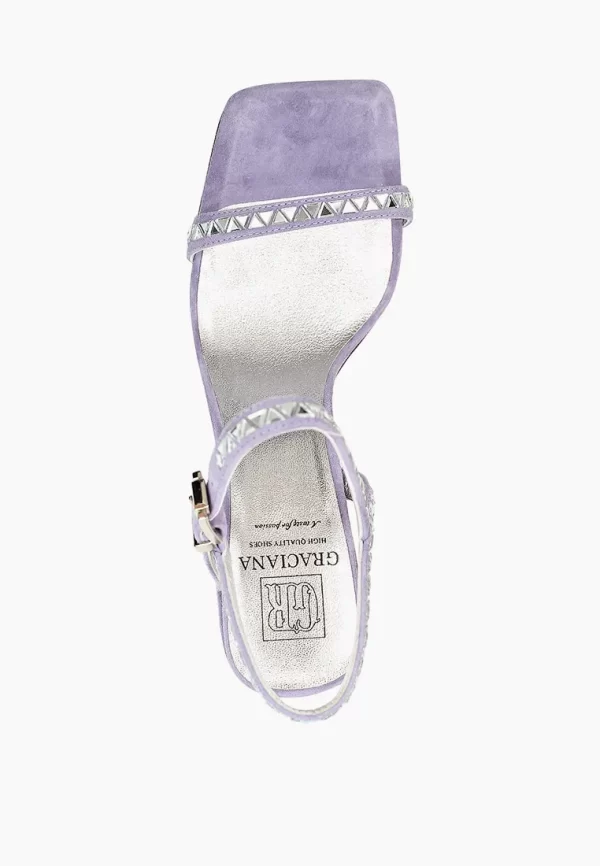 Sandale dama elegante , piele intoarsa - imagine 3