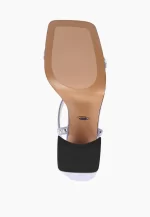 Sandale dama elegante , piele intoarsa - imagine 4