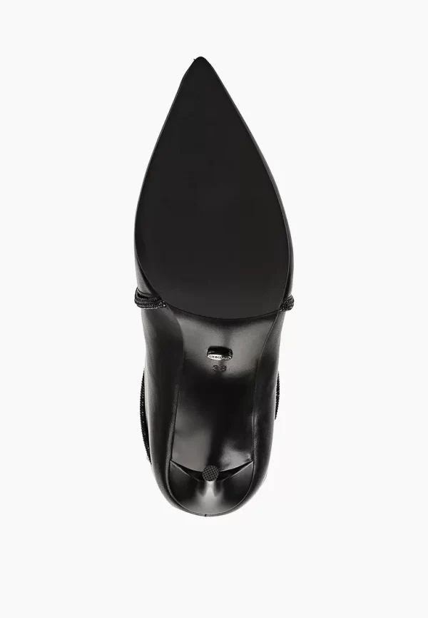 Cizma eleganta cu toc si accesoriu pietre C832 - imagine 2