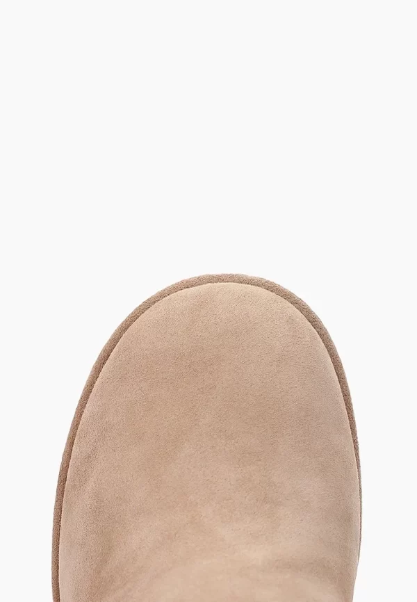 Cizme  elegante , piele intoarsa , bej C-55 - imagine 4