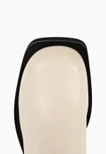 Cizme dama elegante , piele naturala , ivory - imagine 3