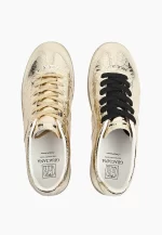 Sneakers dama din piele lucioasa , auriu - imagine 3