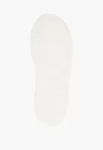 Sneakers dama din piele , cu model , alb - imagine 2