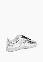 Sneakers dama din piele lucioasa , argintiu - imagine 4