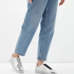 Sneakers dama din piele lucioasa , argintiu