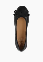 Balerini dama eleganti, piele naturala ,negri cu fundita - imagine 3