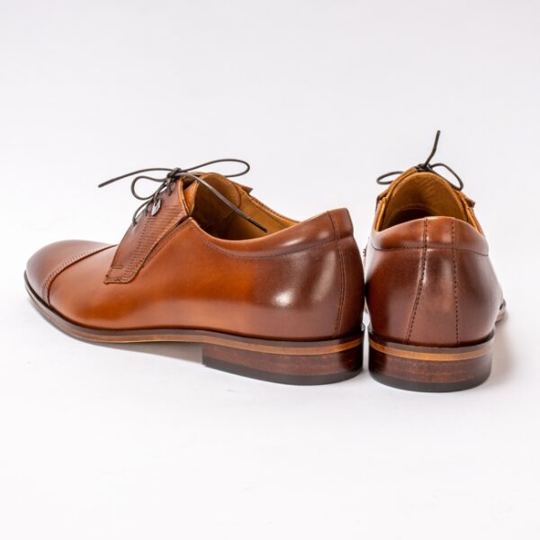 Pantofi eleganti barbati , piele naturala , maro - imagine 5