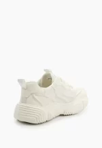 Pantofi barbati sport, piele naturala , albi - imagine 3