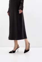 Pantofi decupati eleganti , piele intoarsa , cu pietre - imagine 3
