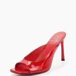 Sabot dama eleganti , piele lacuita , rosu
