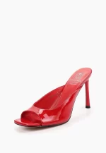 Sabot dama eleganti , piele lacuita , rosu