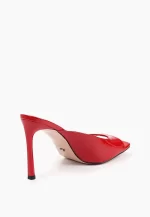 Sabot dama eleganti , piele lacuita , rosu - imagine 3