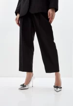 Pantofi Stiletto eleganti cu accesoriu, argintii - imagine 5