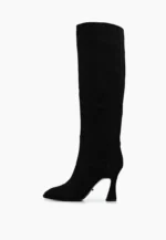 Cizme  elegante , piele intoarsa , negre C-93 - imagine 7