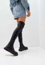 Cizme dama elegante , piele naturala, negre C-5 - imagine 2