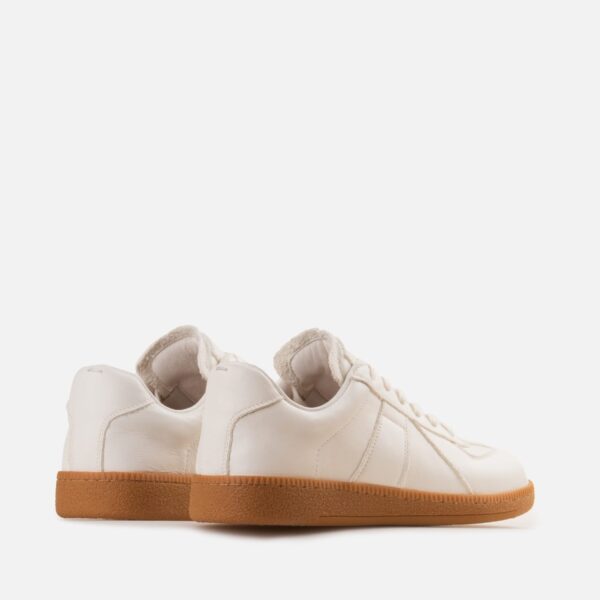Adidasi albi, piele naturala - imagine 3