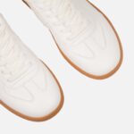Adidasi albi, piele naturala - imagine 4
