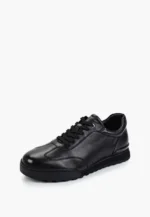 Adidasi negri, piele naturala