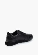 Adidasi negri, piele naturala - imagine 3