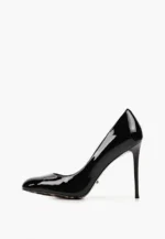 Pantofi piele lacuita, negri - imagine 3
