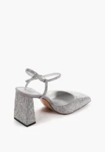 Pantofi decupati cu pietre argintii - imagine 5