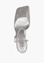 Pantofi decupati cu pietre argintii - imagine 2