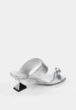 Saboti argintii, accesoriu piatra - imagine 4