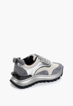 Adidasi argintii, piele intoarsa - imagine 5