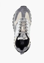 Adidasi argintii, piele intoarsa - imagine 2