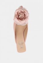 Saboti roz pudrat, accesoriu floare - imagine 5