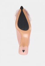 Saboti roz pudrat, accesoriu floare - imagine 6