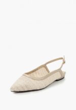 Balerini crem, piele naturala si plasa - imagine 4