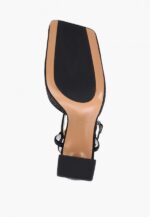 Pantofi decupati cu pietre, negri - imagine 2