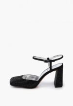 Pantofi decupati cu pietre, negri - imagine 6