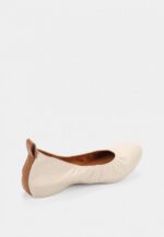 Balerini albi, piele naturala - imagine 6