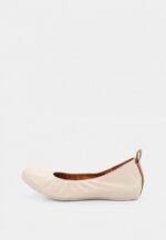 Balerini albi, piele naturala - imagine 3