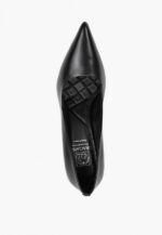 Pantofi negri, piele naturala cu pietre - imagine 2