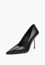 Pantofi negri, piele naturala cu pietre - imagine 5