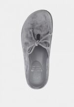 Saboti dama, cu sireturi, piele intoarsa - imagine 5